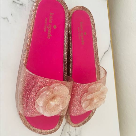 Kate Spade Pink Glitter Sandals - Picture 2 of 5